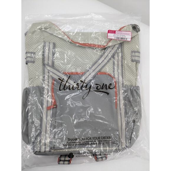 THIRTY-ONE Day Away Backpack in Whisper Grey Colorblock *NEW* - Picture 1 of 4